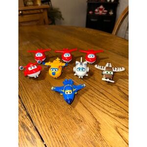 Super Wings Mini Figures Lot 8 Transforming Toy Planes